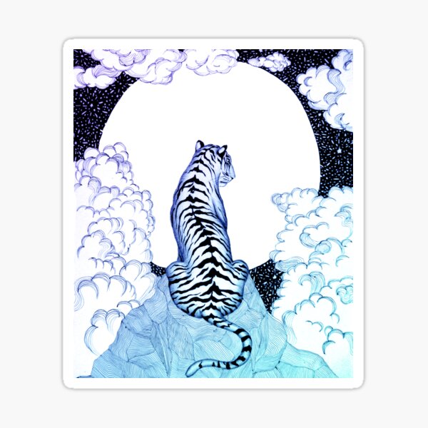 Aperçu de l'œuvre Ombre de la Lune du Tigre créée et vendue par ECMazur Art.