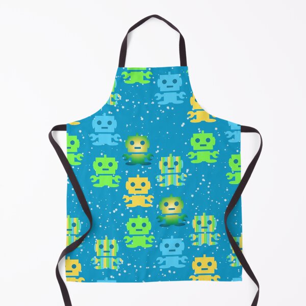 Item preview, Kids Robots Blue - Green - Yellow designed and sold by Pink Pineapple Works.