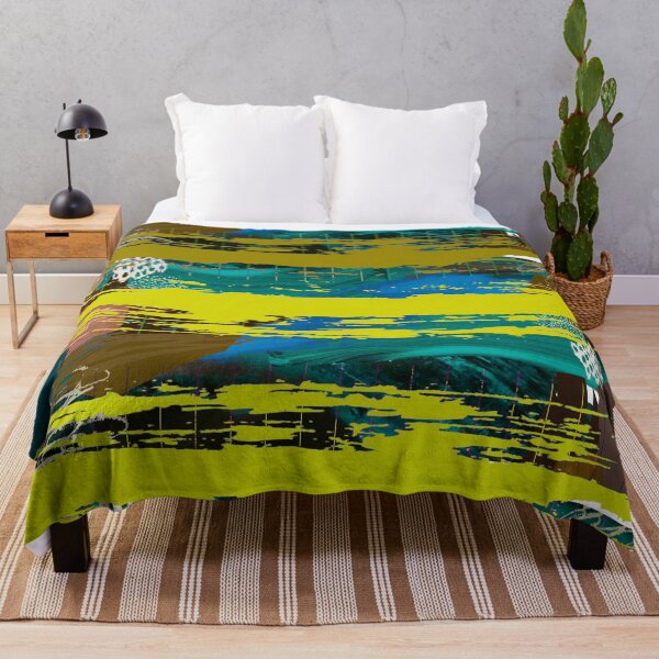 Item preview, Acrylic Stripped Brush Strokes Collage Patterned designed and sold by Designs By YL.