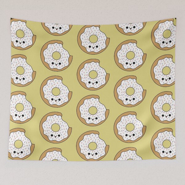 Item preview, Cute Vanilla Donut - Kawaii Donut designed and sold by KawaiiByDice.