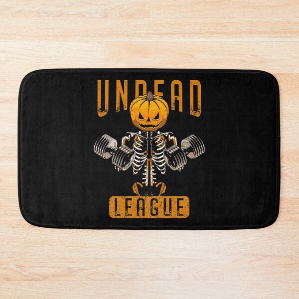 Item preview, Undead Fitness League Workout Halloween Pumpkin Skeleton designed and sold by GrandeDuc.