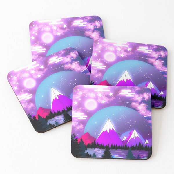 Item preview, midnight mountains designed and sold by Catherine  Milchard.