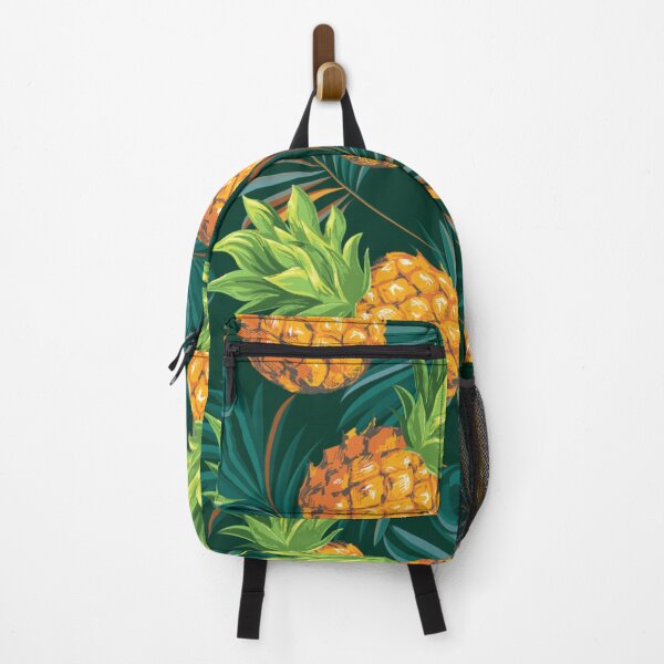 Item preview, Pineapples with palm leaves on a tropical background pattern for Men's & Women's Fashion designed and sold by TeeFashionShop.