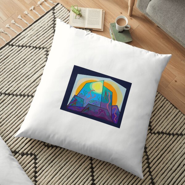 Imaginary Sea Life Floor Pillow