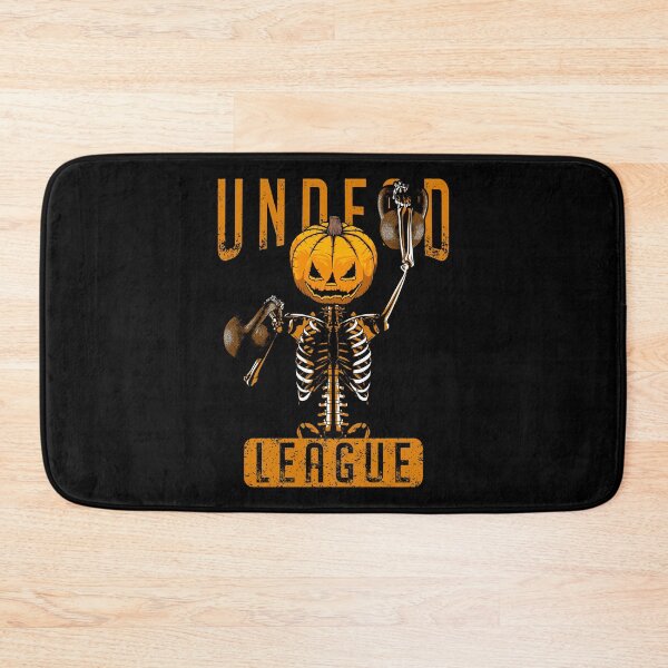 Item preview, Undead Kettlebell League Workout Halloween Pumpkin Skeleton designed and sold by GrandeDuc.