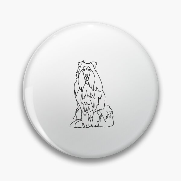 Item preview, Collie One Line Art designed and sold by DrawesomeStudio.