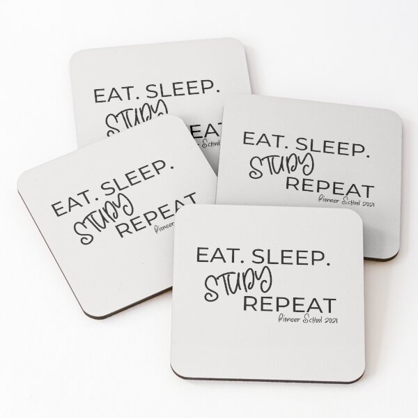 Item preview, Eat Sleep Study Repeat Pioneer School 2021 designed and sold by Power of Print.
