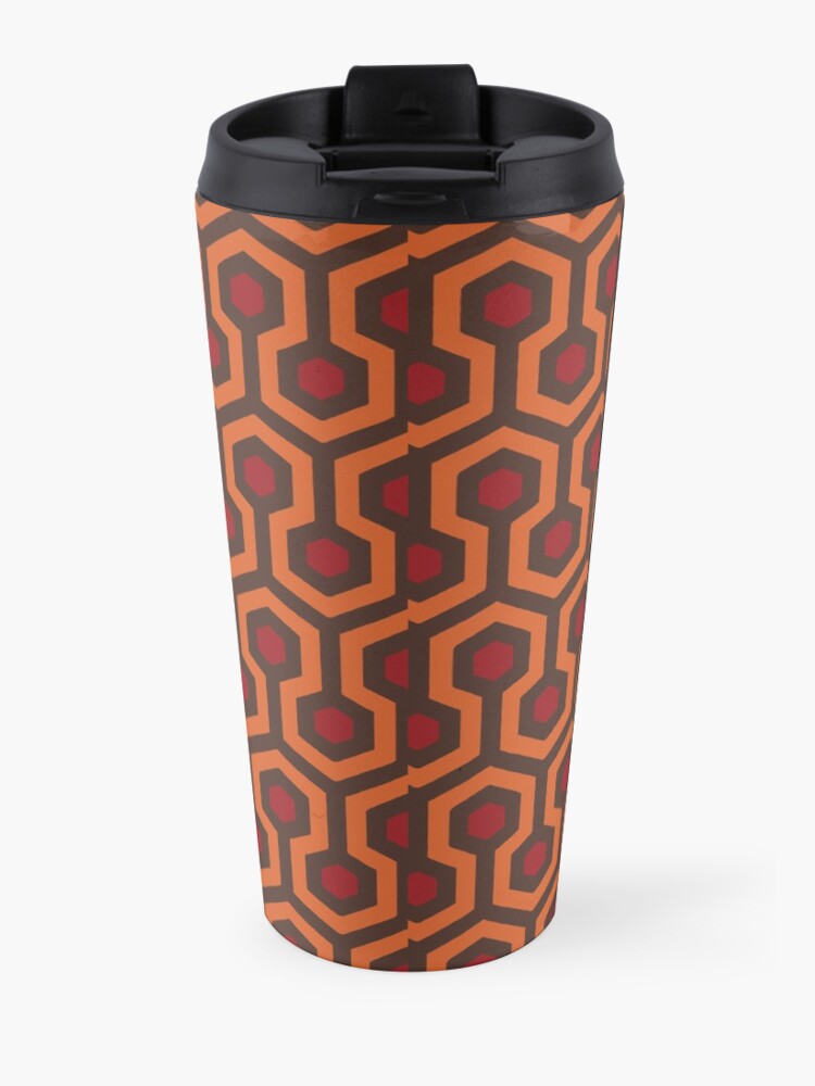 Alternate view of REDRUM Overlook Hotel Carpet The Shining Travel Mug