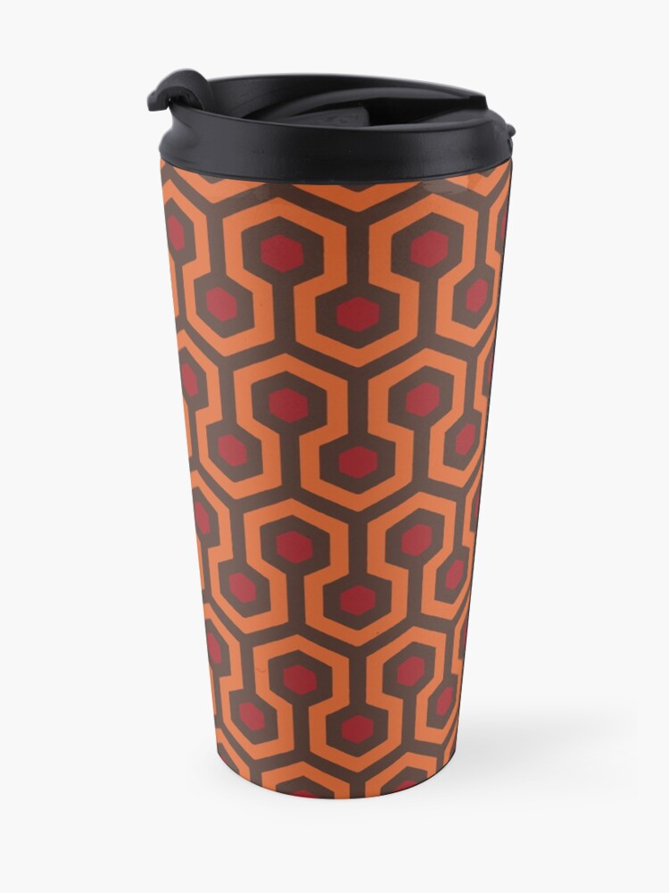Alternate view of REDRUM Overlook Hotel Carpet The Shining Travel Mug
