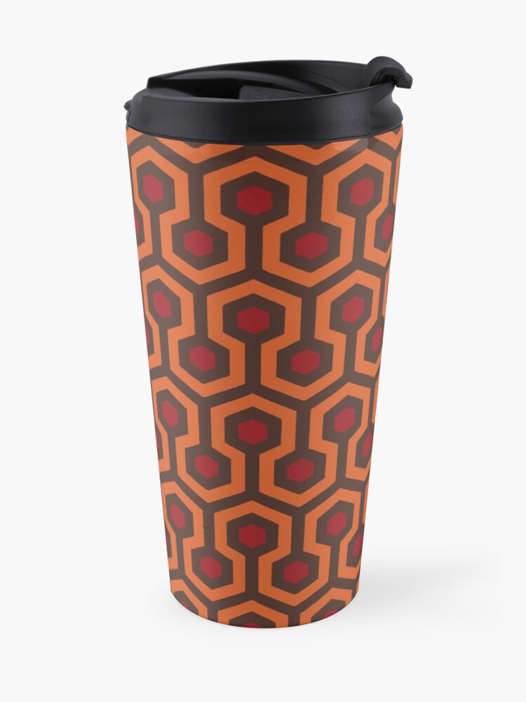 Alternate view of REDRUM Overlook Hotel Carpet The Shining Travel Mug
