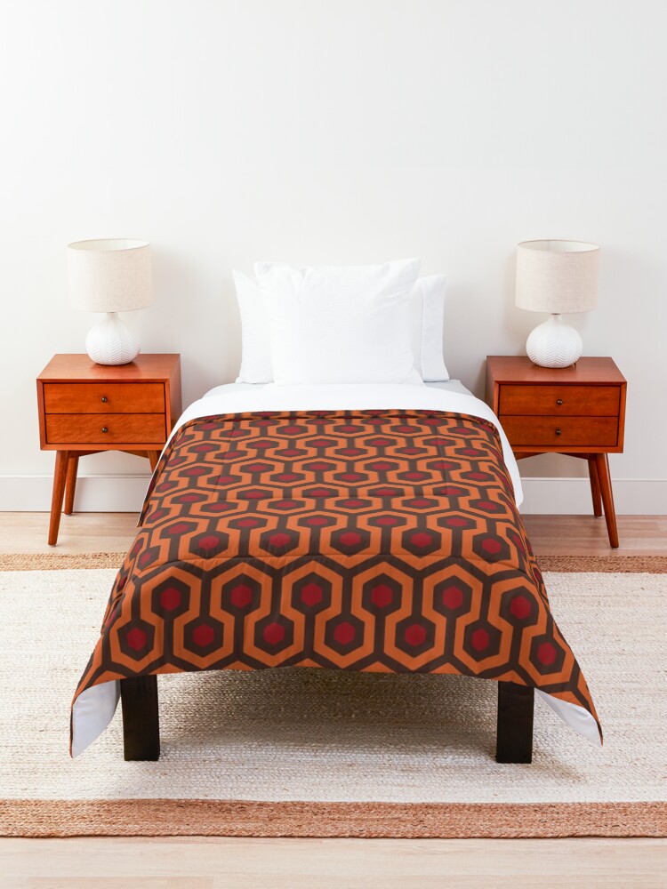 Alternate view of REDRUM Overlook Hotel Carpet The Shining Comforter