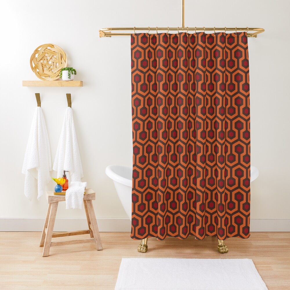 REDRUM Overlook Hotel Carpet The Shining Shower Curtain