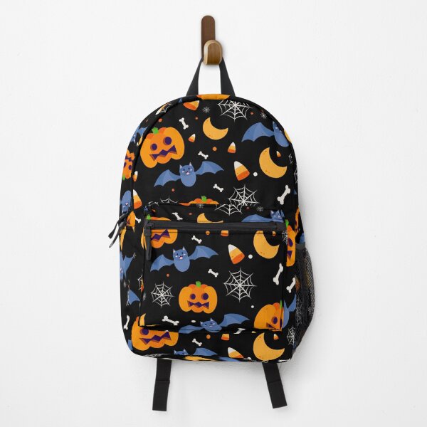 Item preview, Happy Halloween cool pattern with pumpkins and bats designed and sold by SOKOLIK-OK.