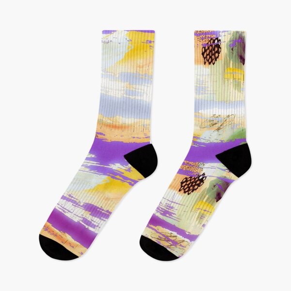 Item preview, Acrylic Stripped Brush Strokes Collage Patterned designed and sold by Designs By YL.