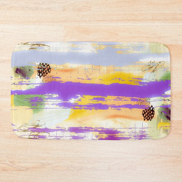 Item preview, Acrylic Stripped Brush Strokes Collage Patterned designed and sold by Designs By YL.