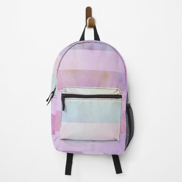 Item preview, Abstract Rainbow Flowers Watercolor And Ribbon Stripes In Shades of Pink designed and sold by IZiets.