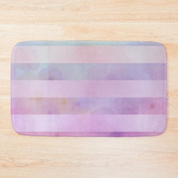 Item preview, Abstract Rainbow Flowers Watercolor And Ribbon Stripes In Shades of Pink designed and sold by IZiets.