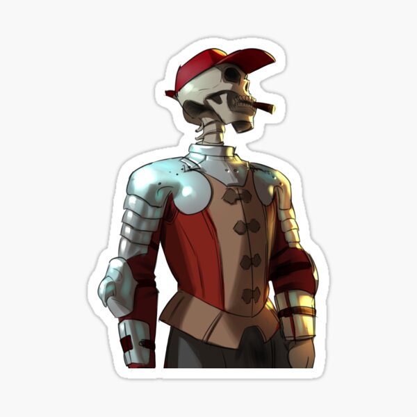 Skeleton Knight in Another World. Sticker for Sale by dannysmithh