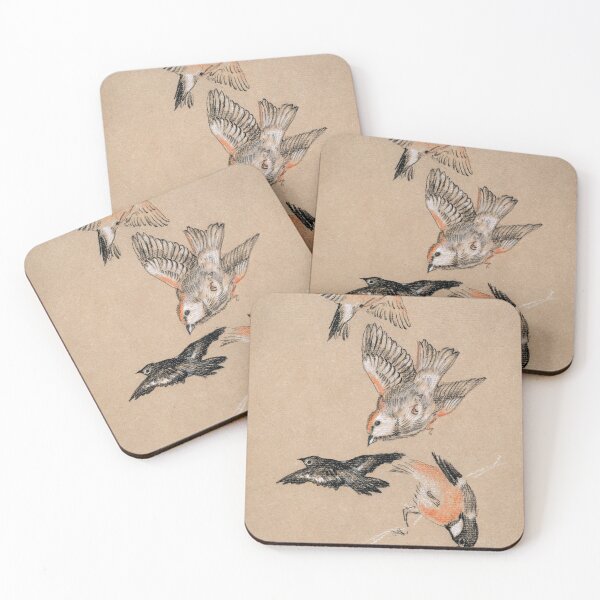 Item preview, Love leading the Pilgrim - Study of Birds: Finches (1897) Sir Edward Burne–Jones designed and sold by BeardedTree.