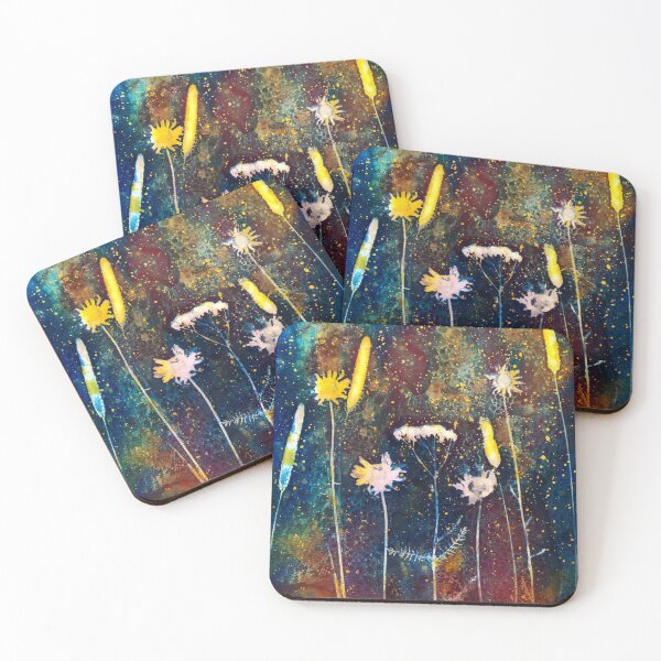 Item preview, Botanical cyanotype wildflowers 2 designed and sold by Red Witch Art.