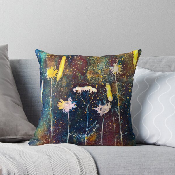Item preview, Botanical cyanotype wildflowers 2 designed and sold by Red Witch Art.