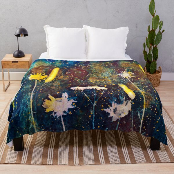 Item preview, Botanical cyanotype wildflowers 2 designed and sold by Red Witch Art.