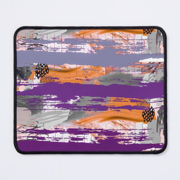 Item preview, Acrylic Stripped Brush Strokes Collage Patterned designed and sold by Designs By YL.
