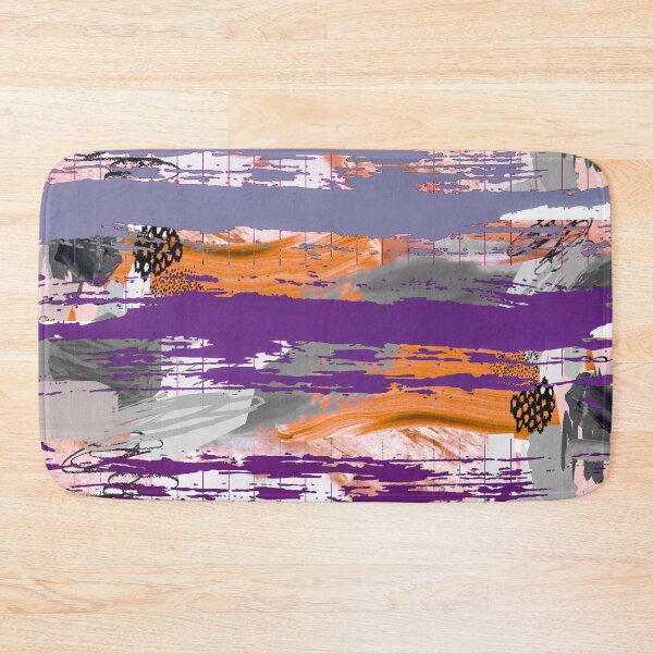 Item preview, Acrylic Stripped Brush Strokes Collage Patterned designed and sold by Designs By YL.