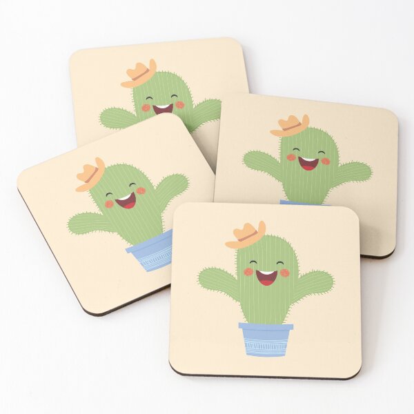 Item preview, Cute cartoon cacti succulent plant II designed and sold by TinyDoz.