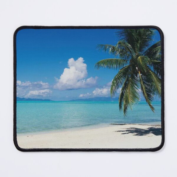 Palm Tree On The Beach Moana Beach Bora Bora Mouse Pad