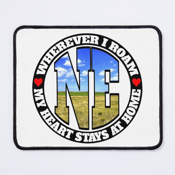 Item preview, Heart Stays Home - Nebraska designed and sold by DonDota.
