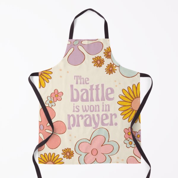Item preview, The battle is won in prayer, Christian encouragement, designed and sold by DesertAloha.