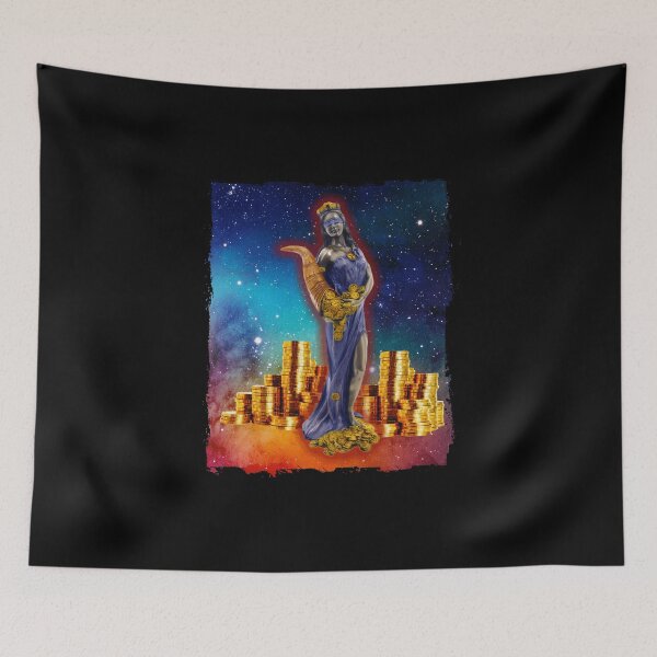 Item preview, Lady Luck Goddess Greek Mythology Fortuna designed and sold by signsandsymbols.