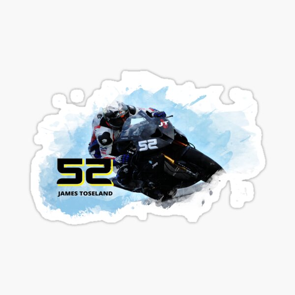 World Superbike pre season - toseland #52 Sticker