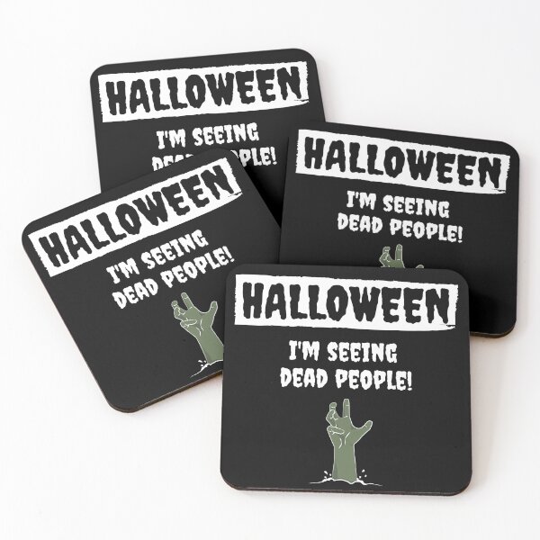 Item preview, Halloween: I'm Seeing Dead People! (white outline version) designed and sold by CherryDamzel.