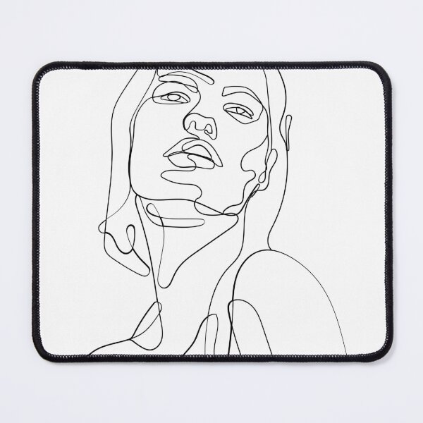 Item preview, Line art Drawing woman minimalistic abstract art designed and sold by KIKAIA The Label.