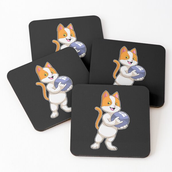 Item preview, Cat at Bowling with Bowling ball designed and sold by Snabdesign84.