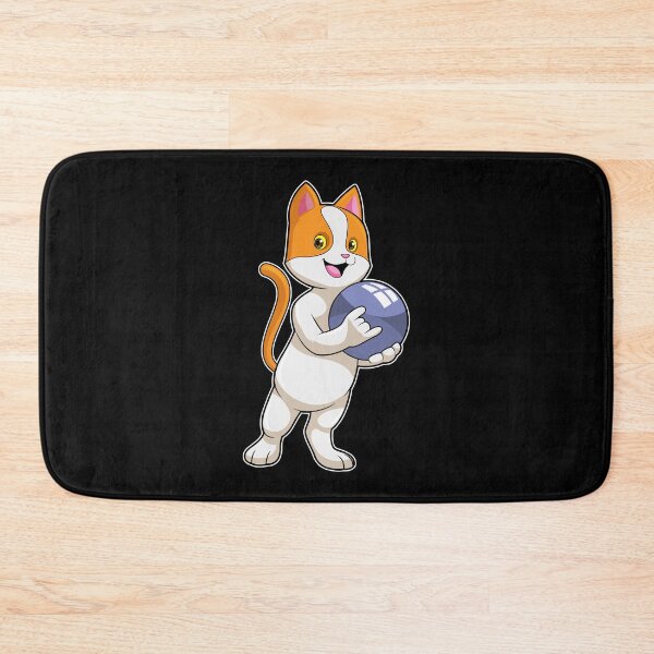 Item preview, Cat at Bowling with Bowling ball designed and sold by Snabdesign84.