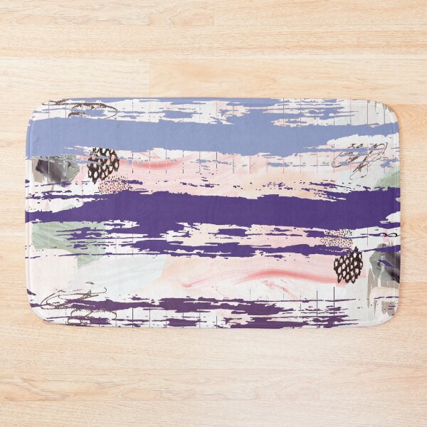 Item preview, Acrylic Stripped Brush Strokes Collage Patterned designed and sold by Designs By YL.