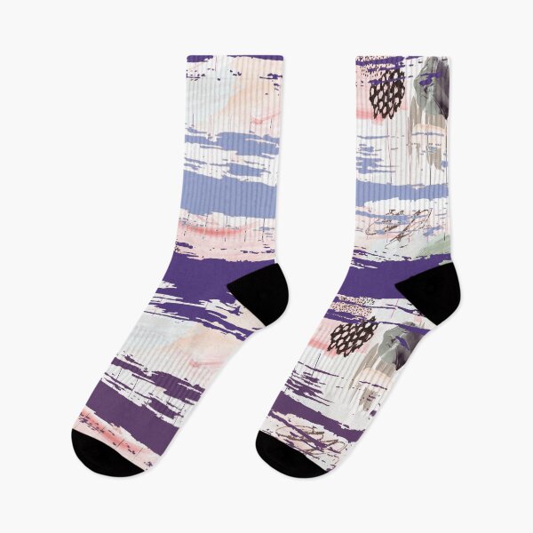 Item preview, Acrylic Stripped Brush Strokes Collage Patterned designed and sold by Designs By YL.