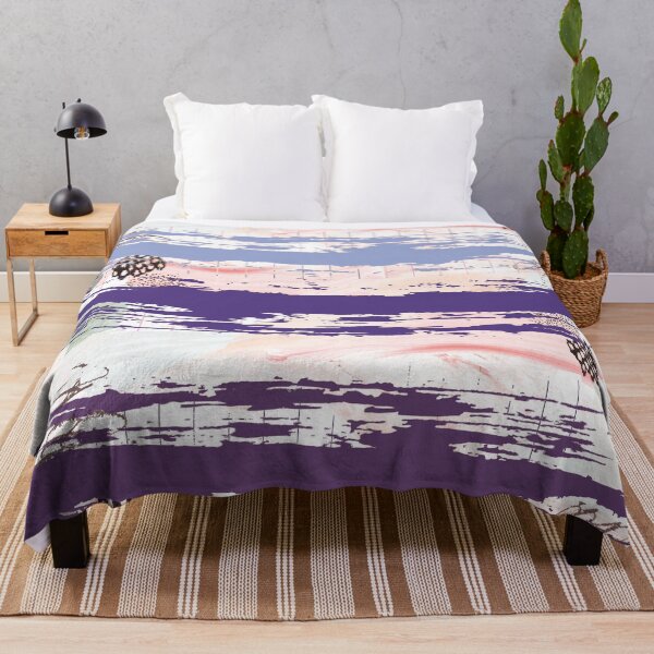Item preview, Acrylic Stripped Brush Strokes Collage Patterned designed and sold by Designs By YL.