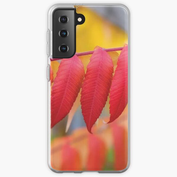 Red Leaves Of A Virginia Sumac Samsung Galaxy Soft Case
