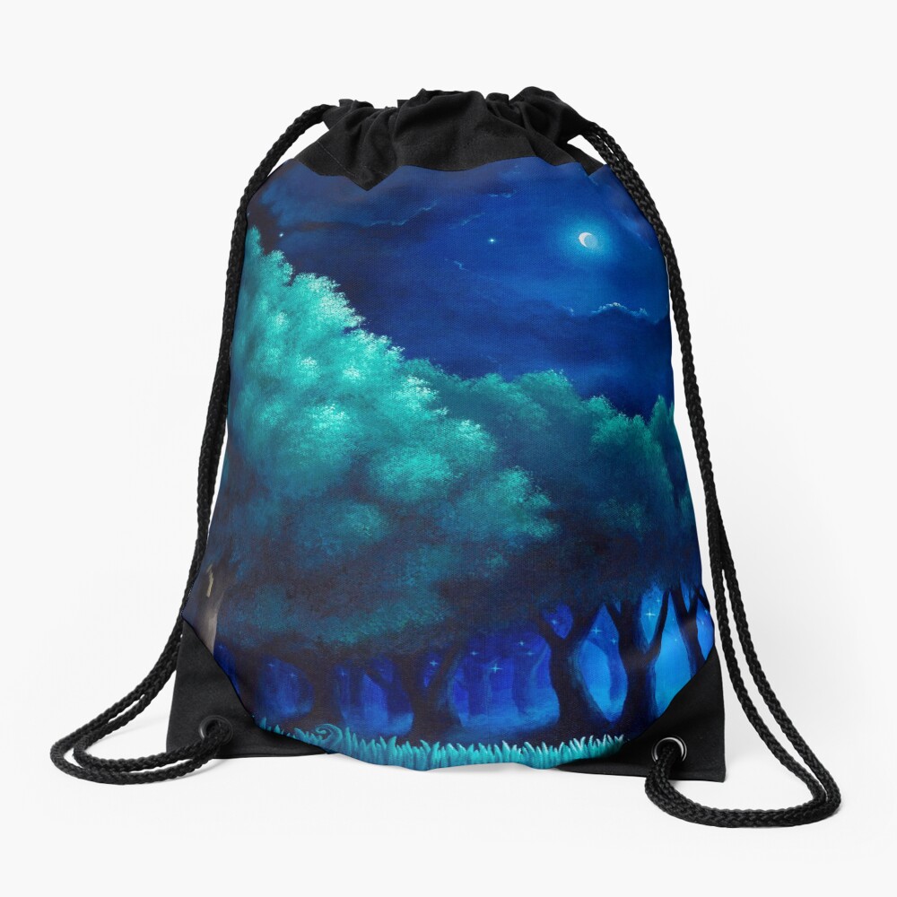 Viridian Forest Drawstring Bag