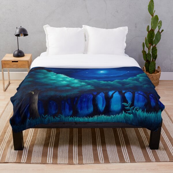 Viridian Forest Throw Blanket