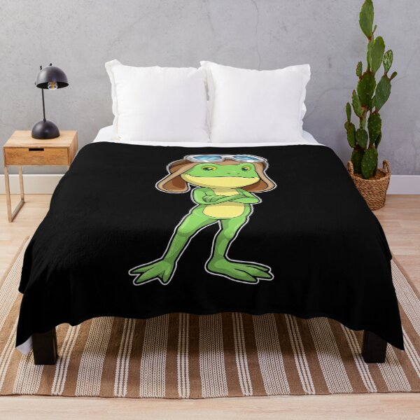Item preview, Frog as Pilot with Hat & Glasses designed and sold by Snabdesign84.