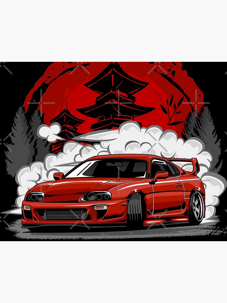 Nippon JDM Toyota Supra MK4 | Art Board Print