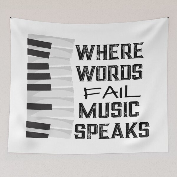 Item preview, Where Words Fail Music Speaks  designed and sold by mydesigns15.