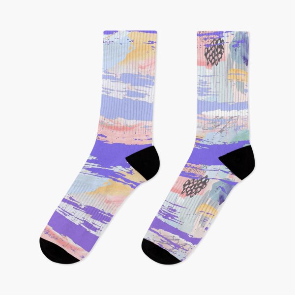 Item preview, Acrylic Stripped Brush Strokes Collage Patterned designed and sold by Designs By YL.