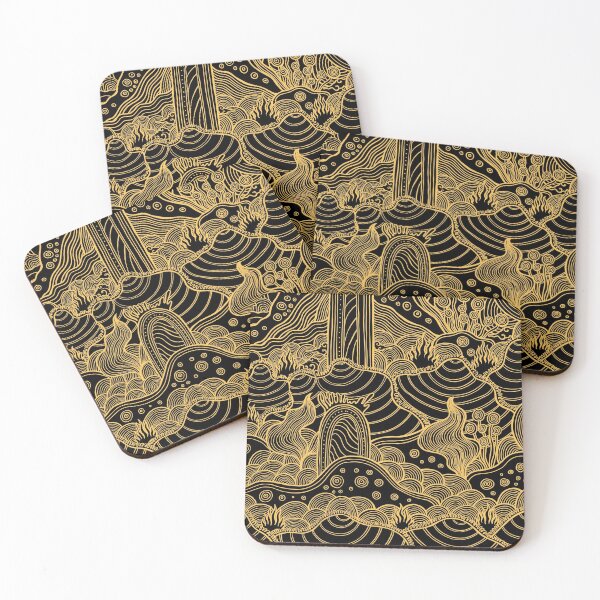 Item preview, Batik Stones and Plants 1 designed and sold by Goba Bali Studio.