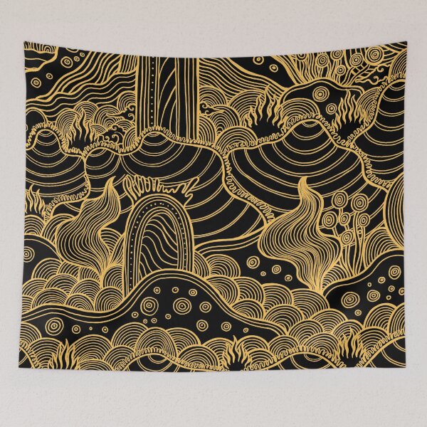 Item preview, Batik Stones and Plants 1 designed and sold by Goba Bali Studio.